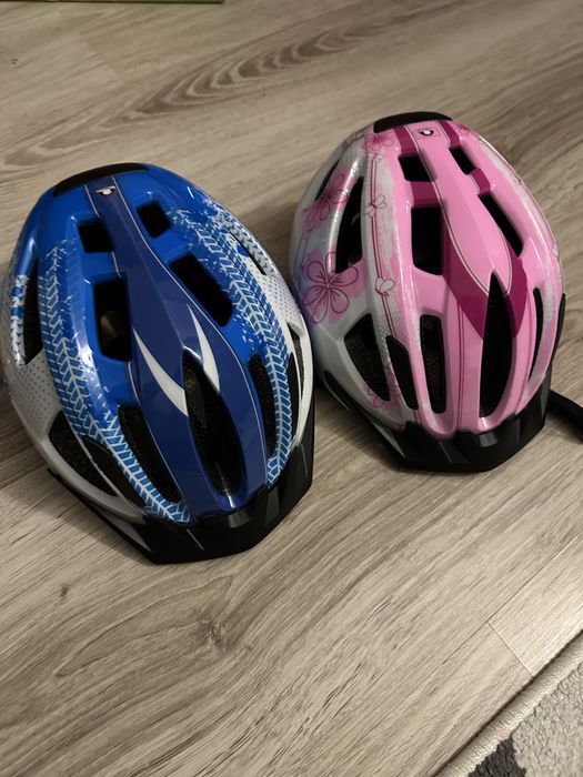 Casca biciclete pentru copii albastru /roz  -cu lumina