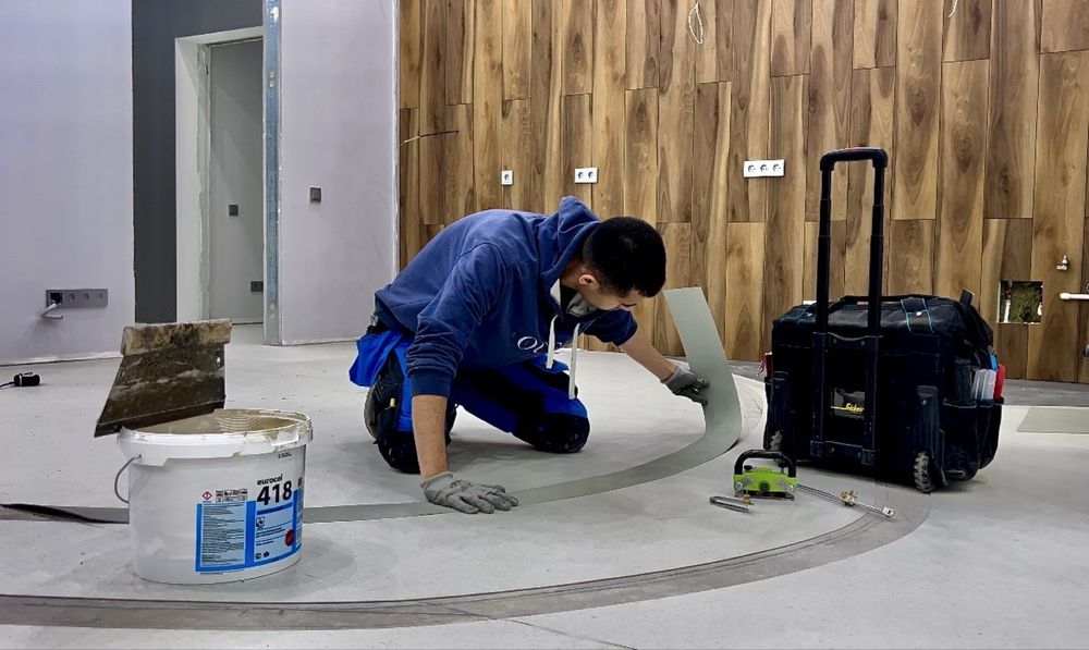 Профессиональная укладка напольных покрытий