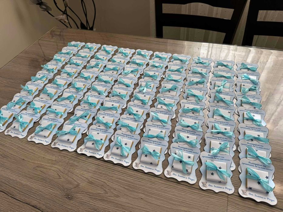 Подаръчета за гости за събития (сватба, абитуриентски бал, кръщение)