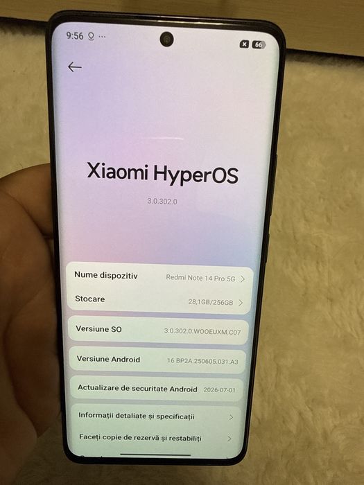 Redmi Note 14 Pro 5G 256Gb ca Nou 99% Baterie