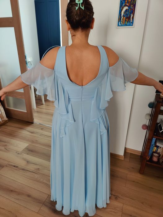 Rochie mireasa albastru deschis