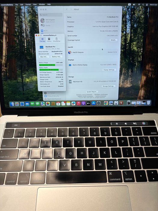 Apple MacBook Pro 13 i5 16GB RAM | 256GB SSD | Touch Bar |