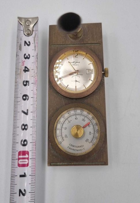 Raritate! Ceas vechi de birou cu barometru ORBITER X FIAT
