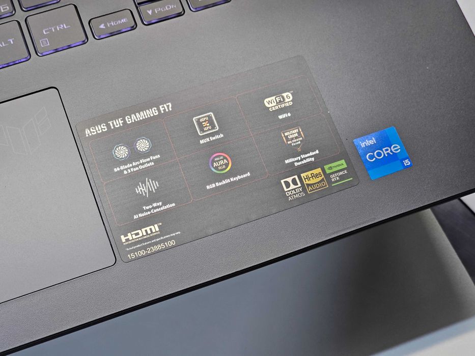 ПРОДАМ Asus TUF F17 Игровой Ноутбук Core™i5-12500H/16GB/512SSD/RTX3050