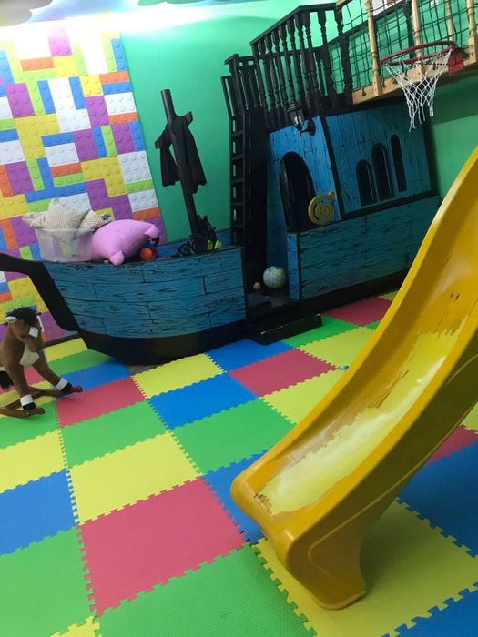 Разноцветный коврик-пазл! Не рассыпной Оригинал