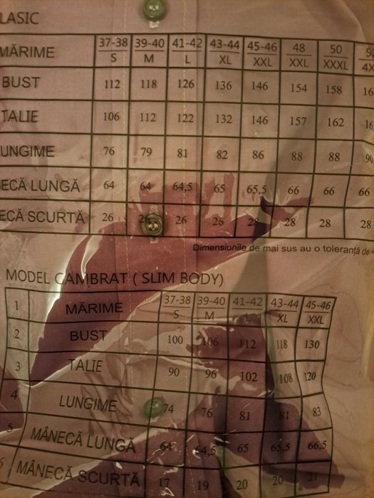 Vând cămașă barbati mărimea M nouă