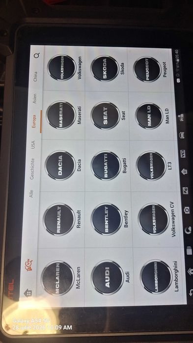 Diagnoză auto profesionala Autel MaxiCom mk908