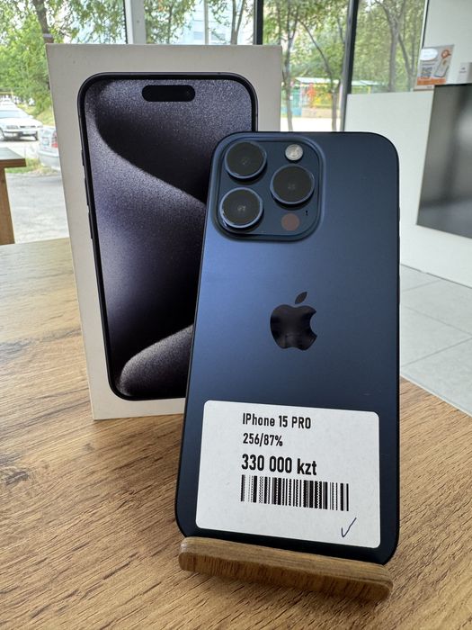 iPhone 15 Pro•256GB/87%КөкТитан Айфон 15 Про•256Гб/87%