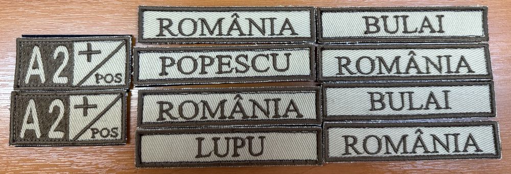 Nominale, embleme unitate, semn de arma militare