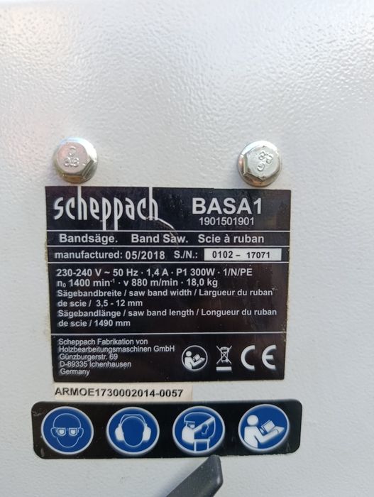 Малък банциг Scheppach Basa 1