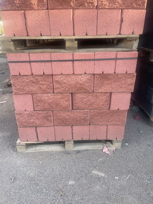 Рванные кирпич  Сплитерные блоки тумбы брусчатка плитка