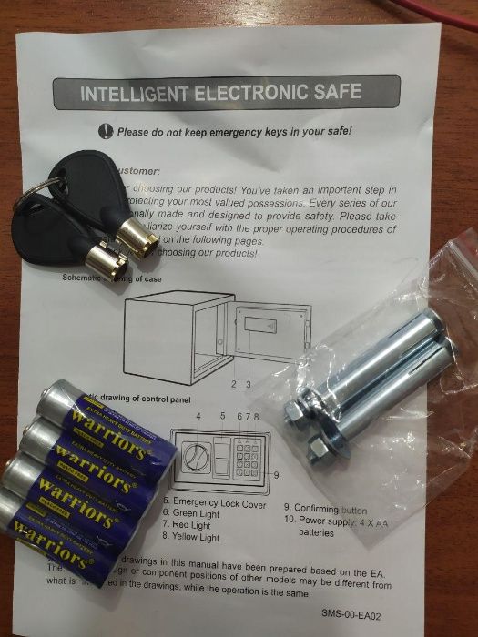 Сейф с кодовым замком,