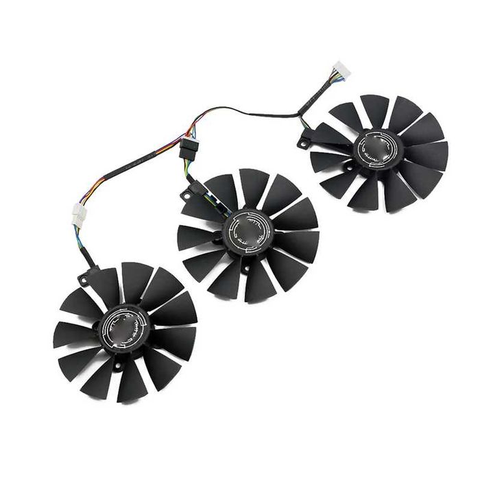 Set 3 Ventilatoare 87MM T129215SU 6Pin ASUS Strix 1070 1080Ti 580 VEGA