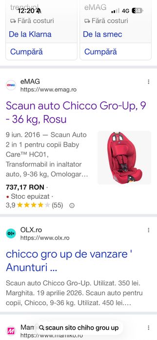 Scaun auto chicco