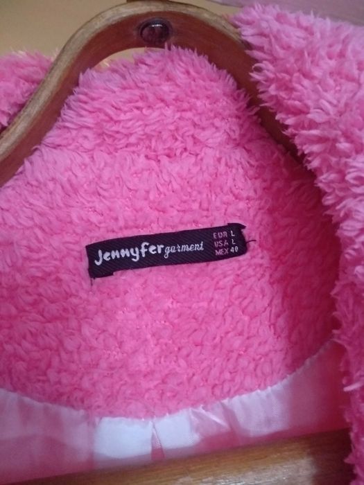 Розовая шубка тедди