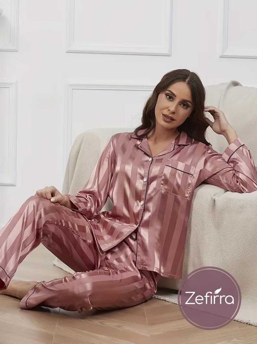 Елегантни сатенени пижами  Alina Zefirra, различни десени.