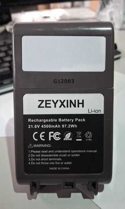 Baterie ZEYXINH G12003, pentru Dyson V8, 21.6V, 4500mAh