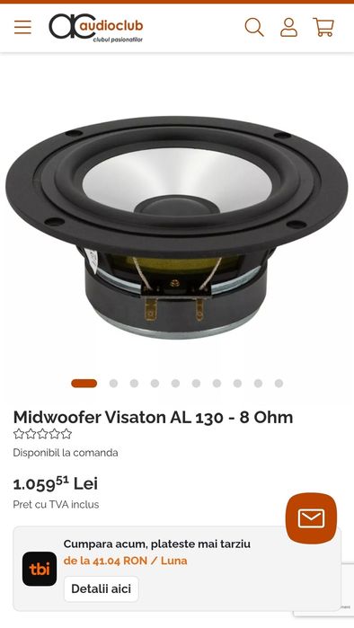 Vând boxe Visaton Concorde Mk3