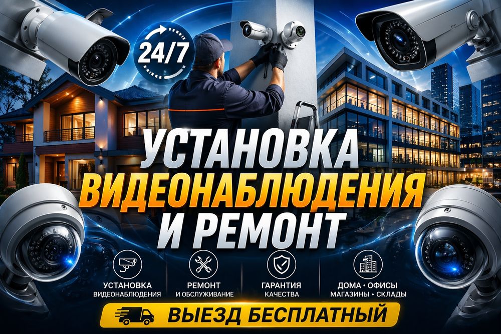 Установка и Ремонт ВИДЕОНАБЛЮДЕНИЯ