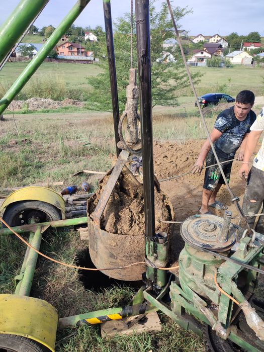 Execut fantani cu tuburi beton mecanizat