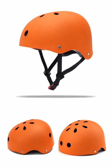 Casca protectie Bicicleta/Trotineta, Ultra Usoara, Marime reglabila, Portocaliu