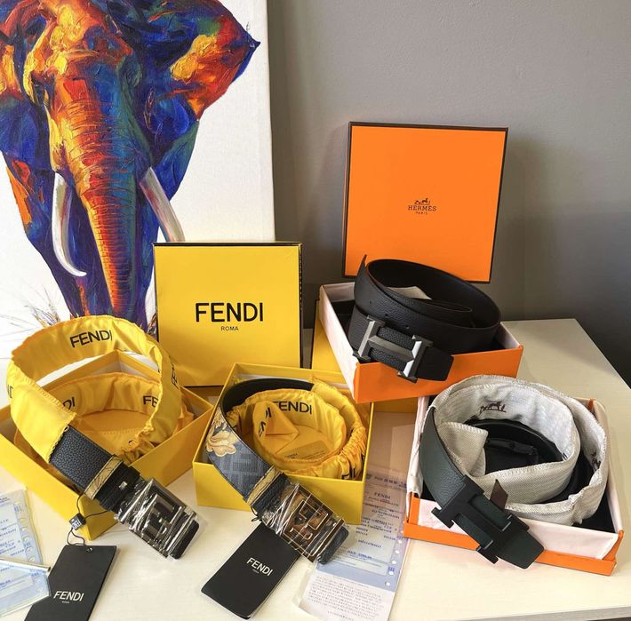 Колани от естествена кожа Gucci, LV Fendi ,Prada