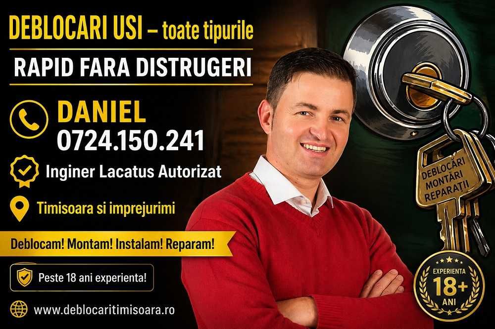 DEBLOCARI USI Locuinte Seifuri Cutii Postale LACATUS Timisoara