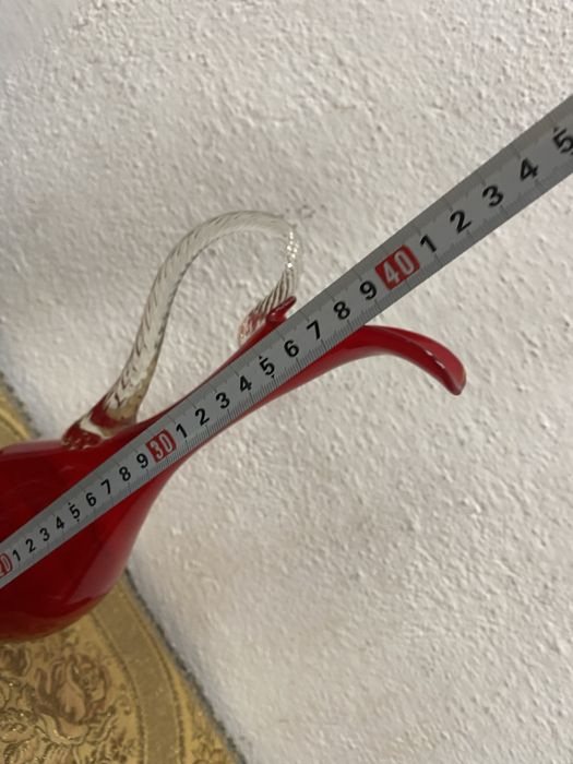 Стара италианска ваза от разтопено стъкло