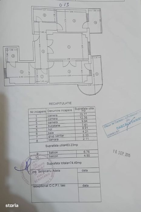 Apartament neamenajat cu 3 camere in zona Garii (fostul Billa) — fotografia 1