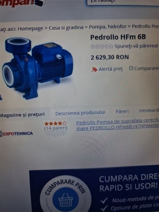 motopompa , electropompa pedrollo 220v