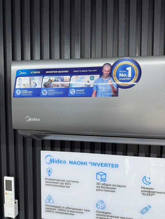 Show- rum MIDEA Konditsioner NAOMI– 9,000 Btu / Invertor / Доставка