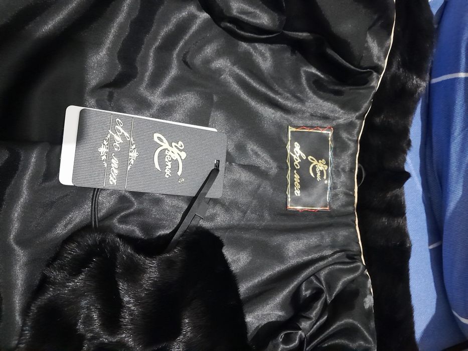 Норковая шуба с этикеткой