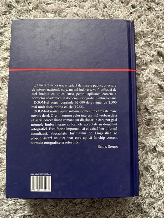 Vând DOOM (Dictionarul ortografic ortoepic morfologic al Limbii Romane
