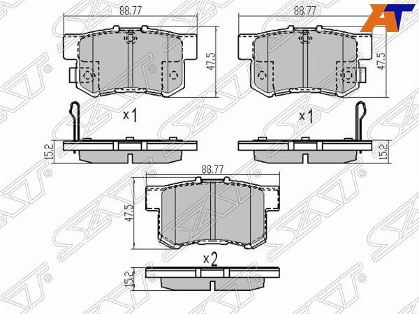 Колодки тормозные Honda Civic