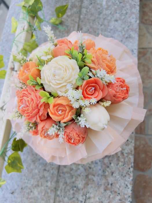 Букети от соеви свещи