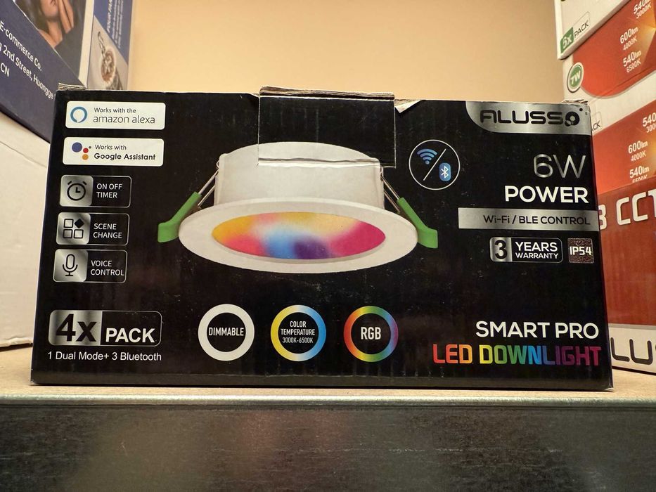 Bec Spot LED Smart Alusso 6W RGB Dimabil Alexa Google 68-75mm Dimabil