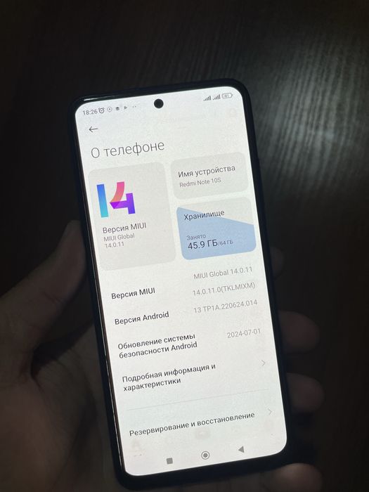 Redmi note 10S yaxwi holatda