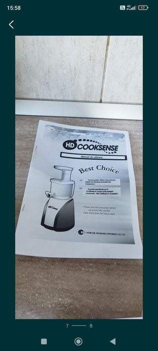 De vanzare storcător lent HD Cooksense 8801B