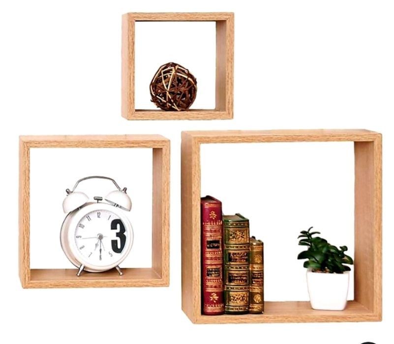 Етажерки за стена рафтове сет от 3 части дъб и венге 4 модела топ цена