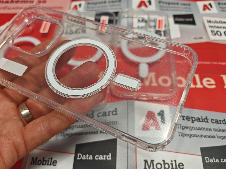 Iphone 16,16+,16 Pro,16 Pro Max  Acrylic Magsafe  прозрачен