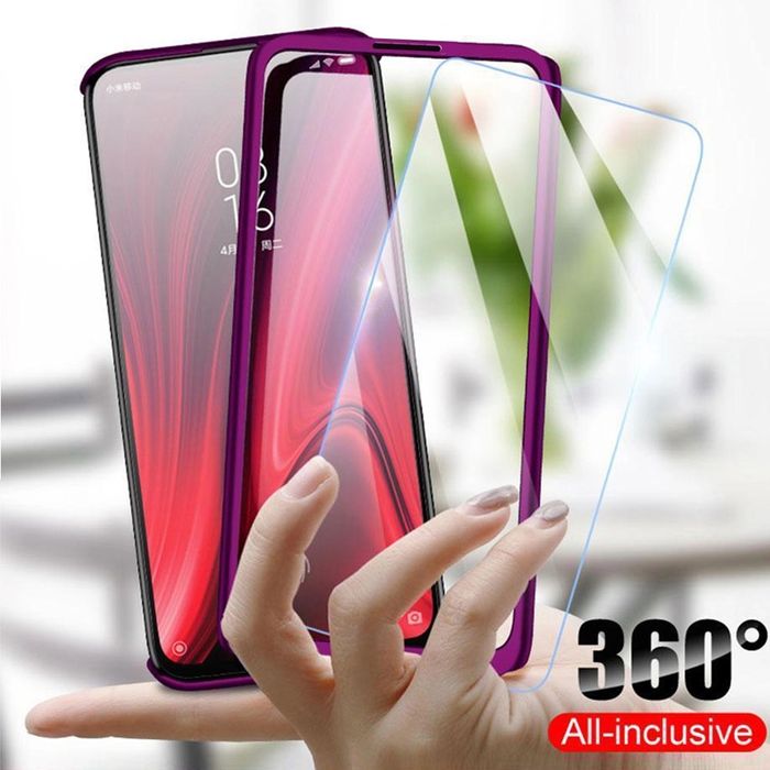 Кейс 360° Градуса Мат за Samsung Galaxy A51 / A71 / A41 + стъклен прот