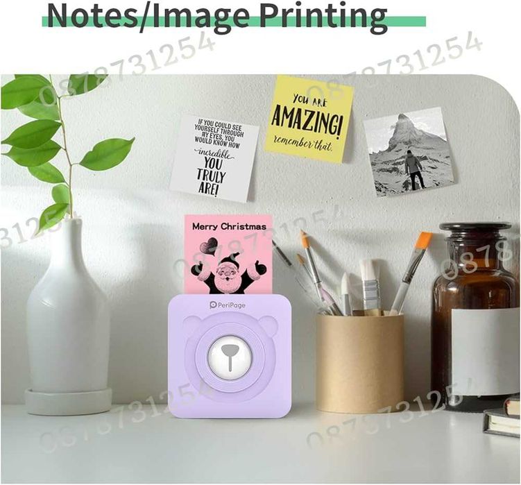 Мини Преносим Принтер за Печат с Безжична Връзка, Bluetooth, Android