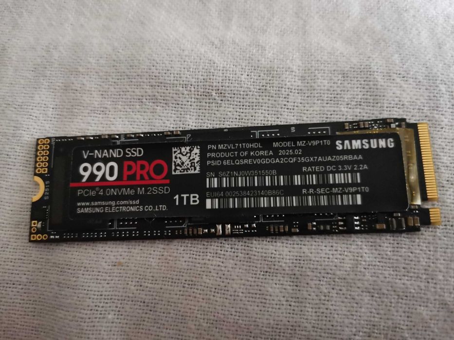 SSD 1TB samsung 990 prro