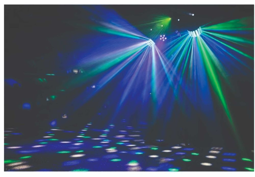 Jocuri de  lumini beamz showbar 2par, 2butterfly, laser rg dmx   2 buc