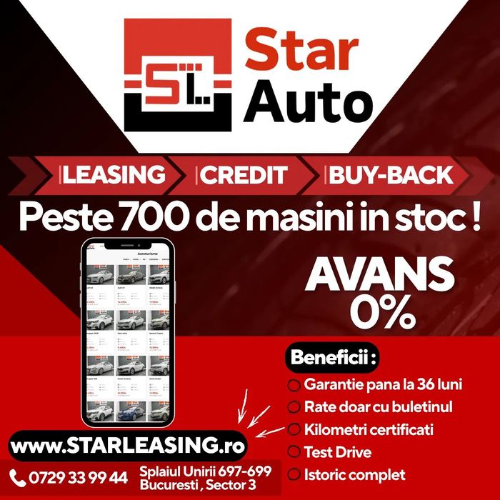 Ford Focus 1.6  - Posibilitate Buy Back / Rate Avans 0% / Garantie 36 Luni