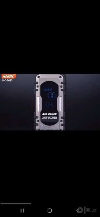 Kompressor mashina akkumulyator uygʻotadigan+powerbank+nasos+fonar