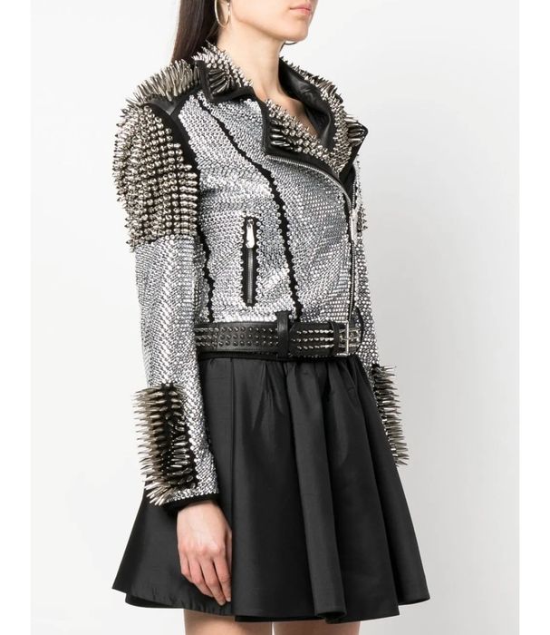 Fhilipp Plein crystal studded jacket