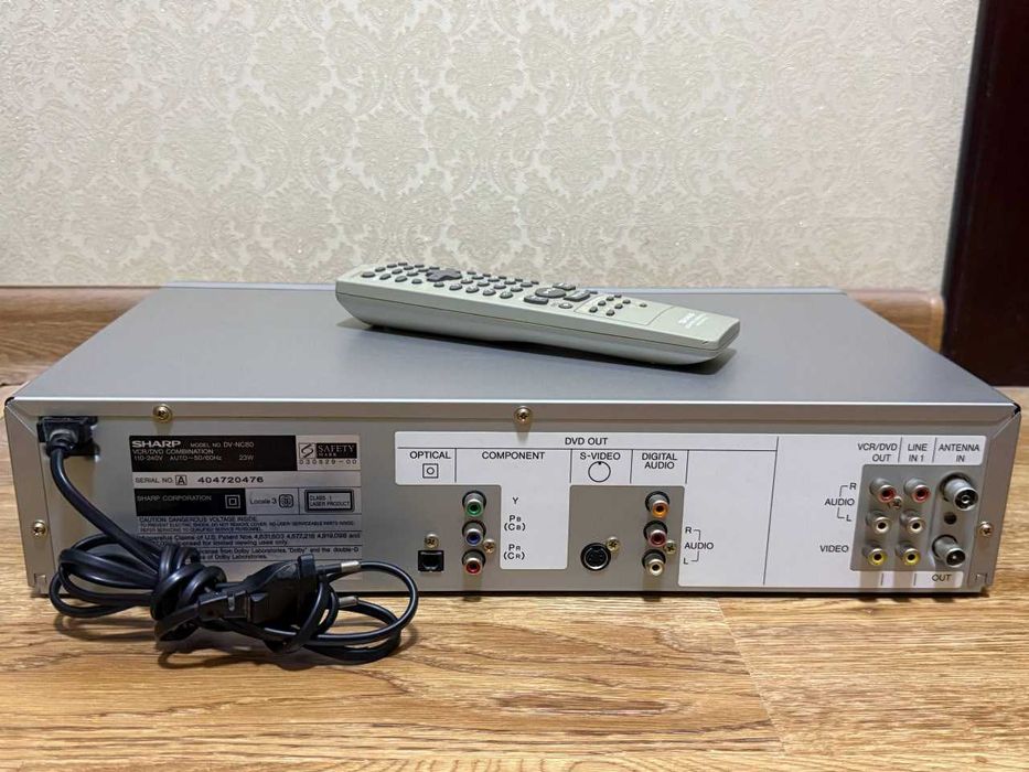 Видеомагнитофон & DVD - SHARP  6-Head Hi-Fi Stereo! Made In Japan!