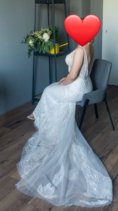 Rochie de mireasa tip sirena + trena