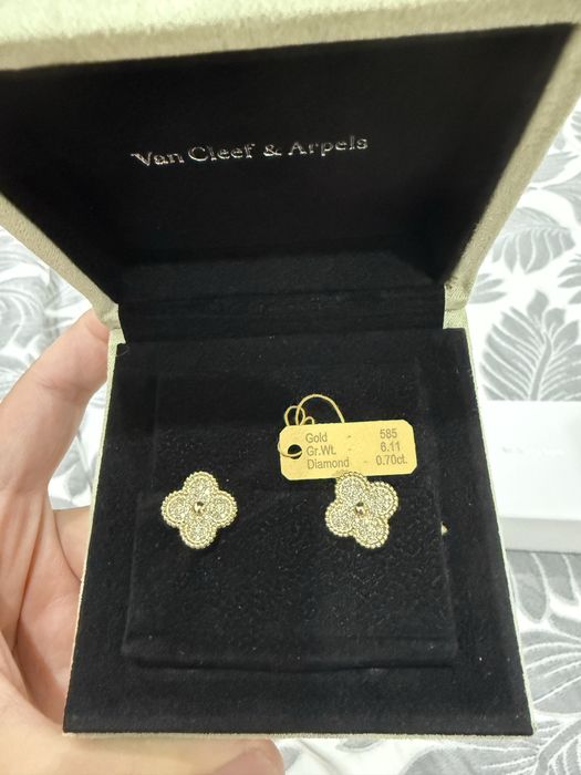 Бриллиантовые серьги ванклиф